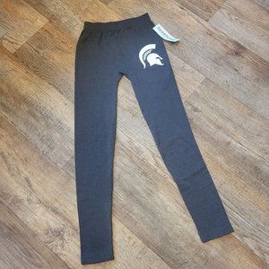 BOXERCRAFT Michigan State Spartans Love 'Em Longer Leggings Charcoal Girls Small